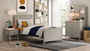 Hanah Home Cama Individual Gris y Roble